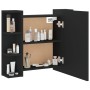 Möbel mit Spiegel und LED in Schwarz 70x16,5x60 cm von vidaXL, Badezimmerwaschtische - Ref: Foro24-833536, Preis: 75,33 €, Ra...