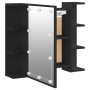 Möbel mit Spiegel und LED in Schwarz 70x16,5x60 cm von vidaXL, Badezimmerwaschtische - Ref: Foro24-833536, Preis: 75,33 €, Ra...
