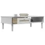 Senja Couchtisch aus Rattanoptik in Weiß aus Holz 100x55x33 cm von vidaXL, Couchtisch - Ref: Foro24-358047, Preis: 70,82 €, R...