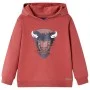 Kinder-Kapuzenpullover in geröstetem Rot, Größe 116. von vidaXL, Kinder-T-Shirts - Ref: Foro24-13011, Preis: 13,16 €, Rabatt: %