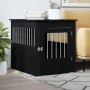 Jaula para perros madera de ingeniería negro 64,5x80x71 cm de vidaXL, Casetas para perros - Ref: Foro24-838331, Precio: 93,51...