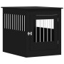Hundekäfig aus schwarzem Ingenieurholz 64,5x80x71 cm von vidaXL, Hundehütten - Ref: Foro24-838331, Preis: 95,28 €, Rabatt: %