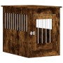 Hundekäfig aus geräucherter Eichen-Ingenieurholz 55x80x68 cm von vidaXL, Hundehütten - Ref: Foro24-838327, Preis: 87,02 €, Ra...