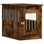 Jaula para perros madera ingeniería roble ahumado 55x80x68 cm de vidaXL, Casetas para perros - Ref: Foro24-838327, Precio: 85...