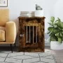Jaula para perros madera ingeniería roble ahumado 55x80x68 cm de vidaXL, Casetas para perros - Ref: Foro24-838327, Precio: 85...