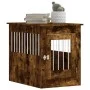 Jaula para perros madera ingeniería roble ahumado 55x80x68 cm de vidaXL, Casetas para perros - Ref: Foro24-838327, Precio: 85...