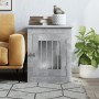 Jaula para perros madera ingeniería gris hormigón 55x75x65 cm by vidaXL, Dog kennels - Ref: Foro24-838319, Price: 89,02 €, Di...
