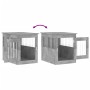 Jaula para perros madera ingeniería gris hormigón 55x75x65 cm by vidaXL, Dog kennels - Ref: Foro24-838319, Price: 89,02 €, Di...