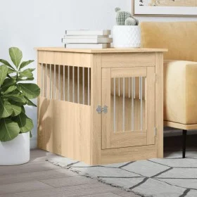 Hundekäfig aus Sonoma-Eichen-Ingenieurholz 55x80x68 cm von vidaXL, Hundehütten - Ref: Foro24-838325, Preis: 87,91 €, Rabatt: %