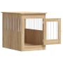 Jaula para perros madera de ingeniería roble Sonoma 55x80x68 cm by vidaXL, Dog kennels - Ref: Foro24-838325, Price: 83,15 €, ...