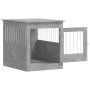Jaula para perros madera ingeniería gris hormigón 64,5x80x71 cm by vidaXL, Dog kennels - Ref: Foro24-838333, Price: 123,00 €,...