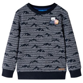 Sudadera infantil azul marino mélange 92 de vidaXL, Camisetas para niños - Ref: Foro24-13149, Precio: 13,44 €, Descuento: %