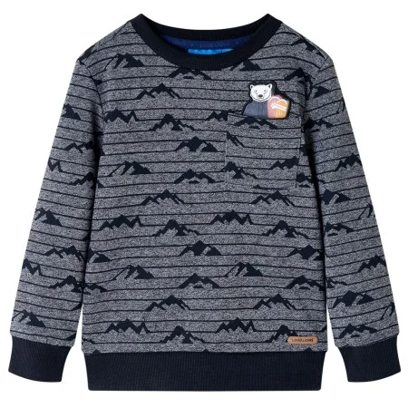 Sudadera infantil azul marino mélange 92 de vidaXL, Camisetas para niños - Ref: Foro24-13149, Precio: 13,30 €, Descuento: %
