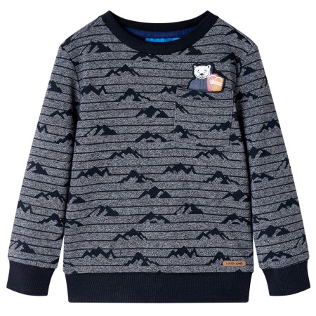 Sudadera infantil azul marino mélange 92 by vidaXL, Kids T-shirts - Ref: Foro24-13149, Price: 13,44 €, Discount: %