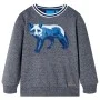 Kinder-Sweatshirt in Marineblau Melange, Größe 116. von vidaXL, Kinder-T-Shirts - Ref: Foro24-13341, Preis: 11,29 €, Rabatt: %