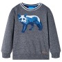 Sudadera infantil azul marino mélange 140 by vidaXL, Kids T-shirts - Ref: Foro24-13343, Price: 11,40 €, Discount: %