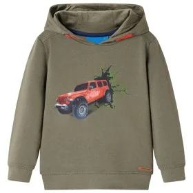 Kinder-Kapuzenpullover in Khaki, Größe 140 von vidaXL, Kinder-T-Shirts - Ref: Foro24-13388, Preis: 14,54 €, Rabatt: %