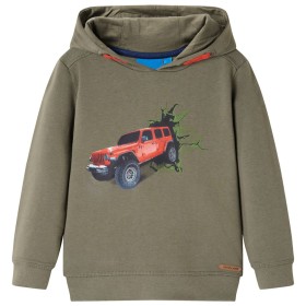 Kinder-Kapuzenpullover in Khaki, Größe 140 von vidaXL, Kinder-T-Shirts - Ref: Foro24-13388, Preis: 14,71 €, Rabatt: %
