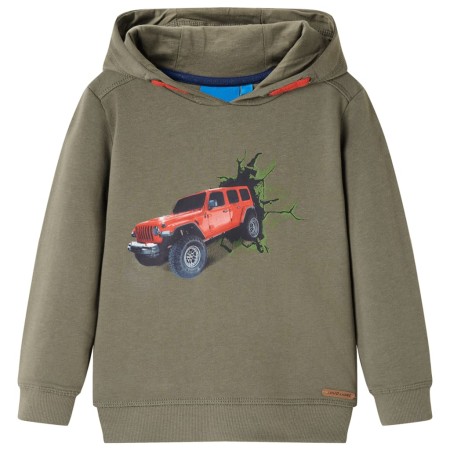 Kinder-Kapuzenpullover in Khaki, Größe 140 von vidaXL, Kinder-T-Shirts - Ref: Foro24-13388, Preis: 14,71 €, Rabatt: %