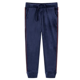 Pantalones de chándal infantiles azul marino 140