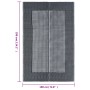 Alfombra de exterior PP ARAKIL gris 190x290 cm