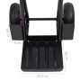 Carrito de mano telescópico 200 kg negro y rojo