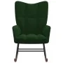 Dark Green Velvet Rocking Chair by vidaXL, Rocking chairs - Ref: Foro24-328141, Price: 126,35 €, Discount: %