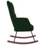Dark Green Velvet Rocking Chair by vidaXL, Rocking chairs - Ref: Foro24-328141, Price: 126,35 €, Discount: %