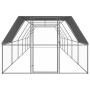 Jaula gallinero de exterior de acero galvanizado 3x12x2 m