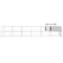 Jaula gallinero de exterior de acero galvanizado 3x12x2 m