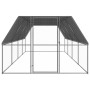 Jaula gallinero de exterior de acero galvanizado 3x8x2 m