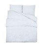 Bettwäsche-Set aus hellweißer Mikrofaser, 220 x 240 cm von vidaXL, Bettbezüge - Ref: Foro24-136019, Preis: 23,16 €, Rabatt: %