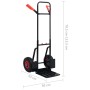 Carrito de mano telescópico 200 kg negro y rojo
