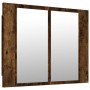 LED-Spiegelschrank aus geräuchertem Eichenholz, 60 x 12 x 45 cm von vidaXL, Badezimmerwaschtische - Ref: Foro24-822841, Preis...
