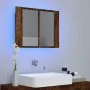 LED-Spiegelschrank aus geräuchertem Eichenholz, 60 x 12 x 45 cm von vidaXL, Badezimmerwaschtische - Ref: Foro24-822841, Preis...