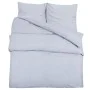 Bettbezug-Set aus hellgrauer Mikrofaser, 200 x 220 cm von vidaXL, Bettbezüge - Ref: Foro24-135961, Preis: 24,48 €, Rabatt: %