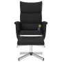 Massage recliner with footrest black synthetic leather by vidaXL, Armchairs - Ref: Foro24-356600, Price: 131,47 €, Discount: %