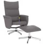 Reclining massage chair with footrest in gray synthetic leather by vidaXL, Armchairs - Ref: Foro24-356599, Price: 132,29 €, D...