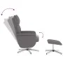 Reclining massage chair with footrest in gray synthetic leather by vidaXL, Armchairs - Ref: Foro24-356599, Price: 132,29 €, D...