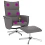 Reclining massage chair with footrest in gray synthetic leather by vidaXL, Armchairs - Ref: Foro24-356599, Price: 132,29 €, D...