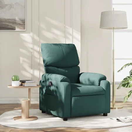 Dark Green Fabric Recliner by vidaXL, Armchairs - Ref: Foro24-373416, Price: 188,43 €, Discount: %