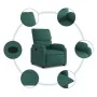 Dark Green Fabric Recliner by vidaXL, Armchairs - Ref: Foro24-373416, Price: 188,43 €, Discount: %