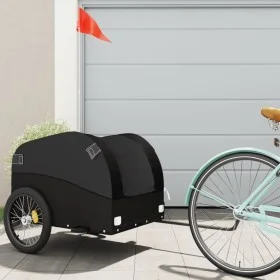 Remolque para bicicleta hierro negro 45 kg de vidaXL, Remolques para bicicletas - Ref: Foro24-94129, Precio: 85,60 €, Descuen...