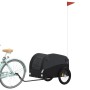 Fahrradanhänger aus schwarzem Eisen, 45 kg von vidaXL, Fahrradanhänger - Ref: Foro24-94129, Preis: 87,08 €, Rabatt: %