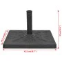 Base de sombrilla resina cuadrada negra 12 kg de vidaXL, Bases para sombrillas - Ref: Foro24-43660, Precio: 41,95 €, Descuent...
