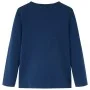 Marineblaues Langarm-T-Shirt für Kinder 128 von vidaXL, Kinder-T-Shirts - Ref: Foro24-13562, Preis: 8,30 €, Rabatt: %