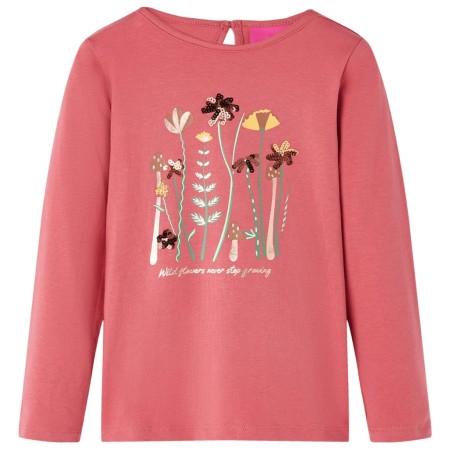 Langarm-T-Shirt für Kinder im Alter von 116 Jahren in Rosa von vidaXL, Kinder-T-Shirts - Ref: Foro24-13611, Preis: 9,08 €, Ra...