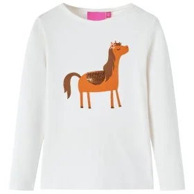 Camiseta infantil de manga larga color crudo 92 de vidaXL, Camisetas para niños - Ref: Foro24-13624, Precio: 8,85 €, Descuent...