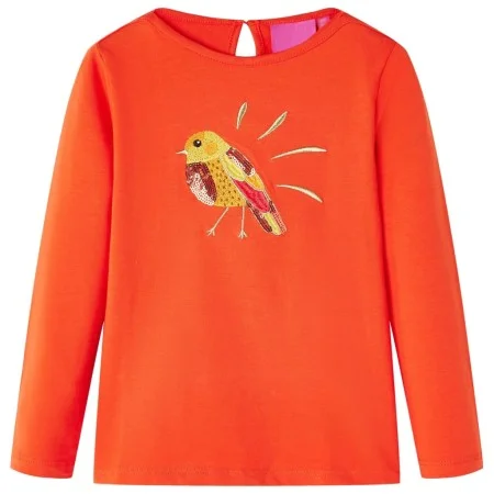 Dunkeloranges Langarm-T-Shirt für Kinder 128 von vidaXL, Kinder-T-Shirts - Ref: Foro24-13647, Preis: 8,59 €, Rabatt: %