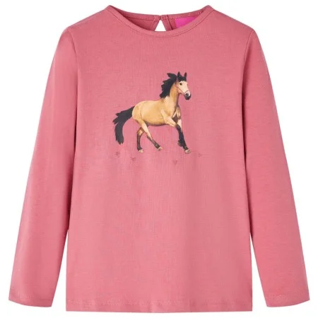 Camiseta infantil de manga larga rosa envejecido 116 de vidaXL, Camisetas para niños - Ref: Foro24-14021, Precio: 8,98 €, Des...